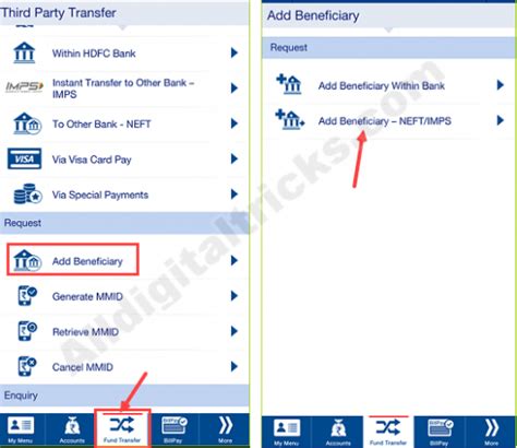 How To Add Beneficiary In Hdfc Bank Alldigitaltricks