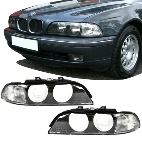 Set Hq Headlight Cover Lens Bmw E39 5 Series 00 03 Facelift All Halogen And Xenon External Lights