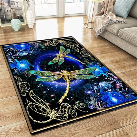 Dragonfly Mandala Rug Home Decor REVER LAVIE