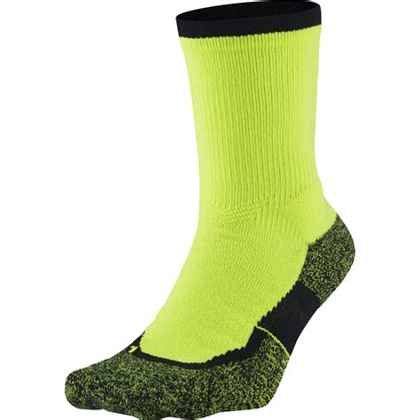 Nike Elite Crew Tennis Socks (1 Pair) - Volt/Black - Tennisnuts.com