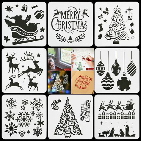 Christmas Window Painting Stencils