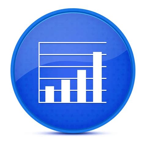 Analysis Aesthetic Glossy Blue Round Button Abstract Illustration