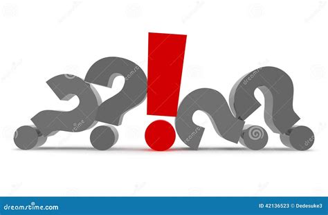 Question And Exclamation 3d Stock Illustration Illustration Of