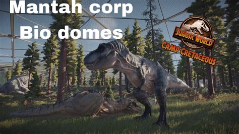 So I Made Some Mantah Corp Bio Domes In Jurassic World Evolution 2 Youtube