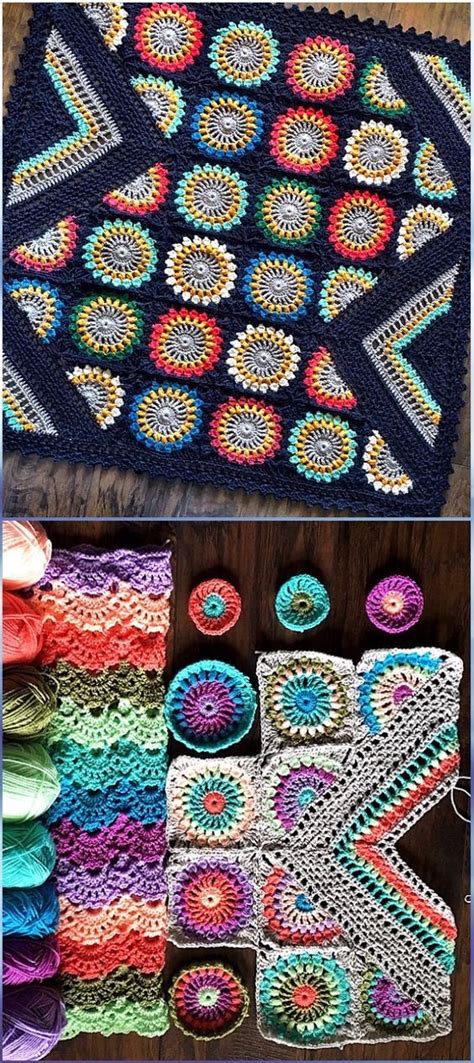 The Stitching Mommy Crochet Wildflower Blanket Free Pattern