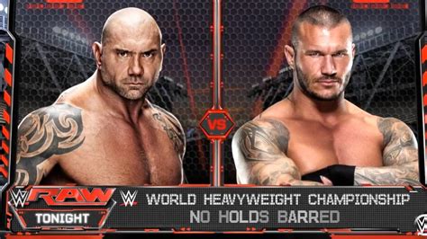 Wwe Batista Vs Randy Orton Raw Youtube