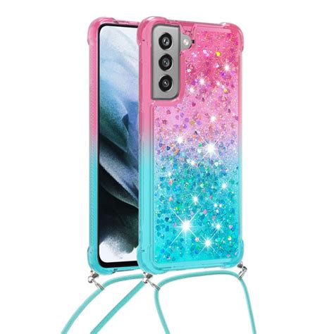 Coque Samsung Galaxy S Fe Silicone Paillettes Et Cordon