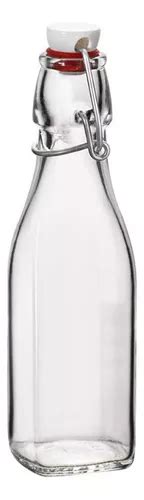 Botella Rocco Swing De Bormioli 250 Ml Tapa De Cristal Transparente