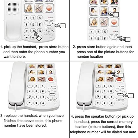 Big Button Phone For Seniors 9 Pictured Big Buttons Extra Loud Ringer