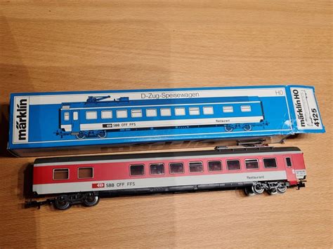 Märklin SBB D Zug Speisewagen rot H0 Artikel 4125 Kaufen auf Ricardo