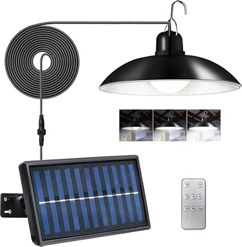 Daixilan Led Luminous Pendant Solar Pendant Lights Shed Light By Remote Control Solar Powered