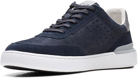 Clarks Mens Courtlite Tor Sneaker Navy Combi 10 Uk Uk Shoes And Bags