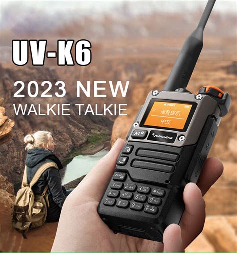 Quansheng UV K6 V UHF Dual Band Portable Two Way Radio Walkie Talkie UV