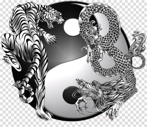 Download Yin And Yang Tiger And Dragon Clipart Tiger - Dragon And Tiger ...