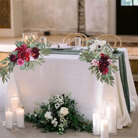 rxirucgd  piece wedding floral arrangement set realistic
