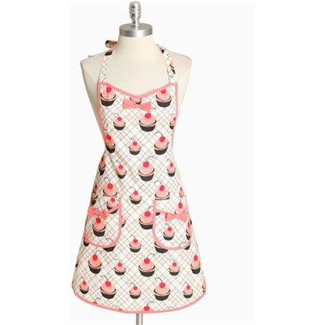 Cherry Cupcakes Apron 33 Liked On Polyvore Cherry Cupcakes