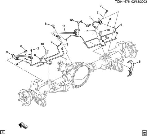 Exploring The Brake Line Diagram For A 2003 Silverado 1500