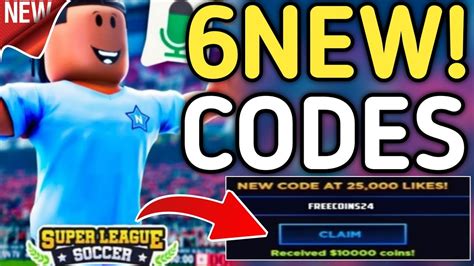 Feb Upd All Working Codes For Super League Soccer Roblox Super League