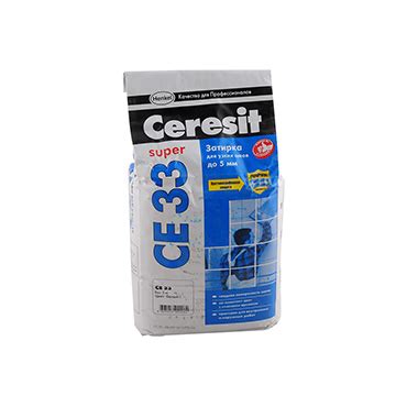 Затирка цементная Ceresit CE 33 Super белая 2кг - купить в Москве по ...