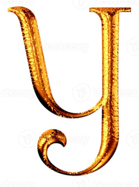 Golden Letter Y 28536179 Png