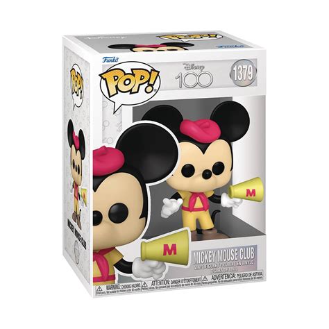 DISNEY FIGURINE POP EN VINYLE DE MICKEY MOUSE CLUB 10 CM 100EME