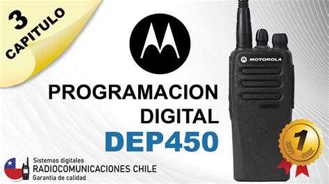 RADIO MOTOROLA DEP450 Programación Digital Bien Explicado Full HD