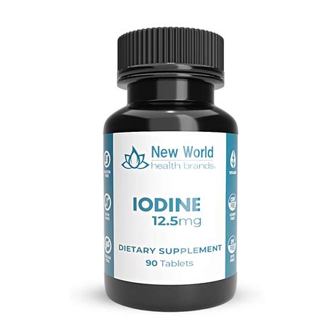 Iodine Mineral Supplement - 12.5mg - New World Health Brands