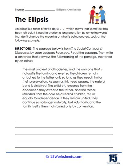 Ellipsis Worksheets 15