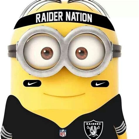 Raider Minion Oakland Raiders Funny Okland Raiders Raiders Stuff