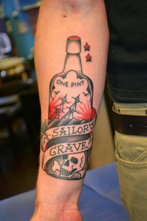 A Sailors Grave Traditional Style Tattoo American Traditional Tattoo