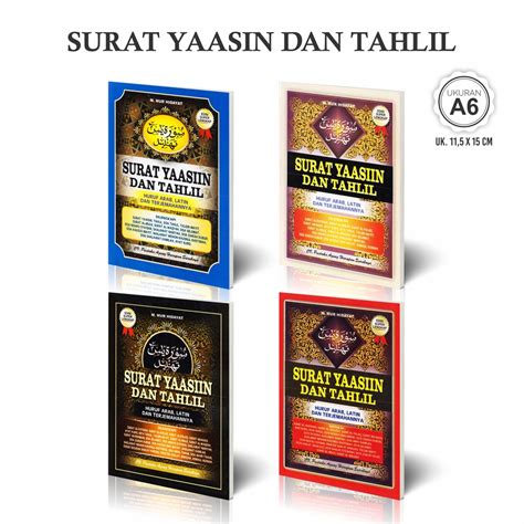 Jual Buku Yasin Dan Tahlil Surat Yasiin Tahlil Edisi Super Lengkap