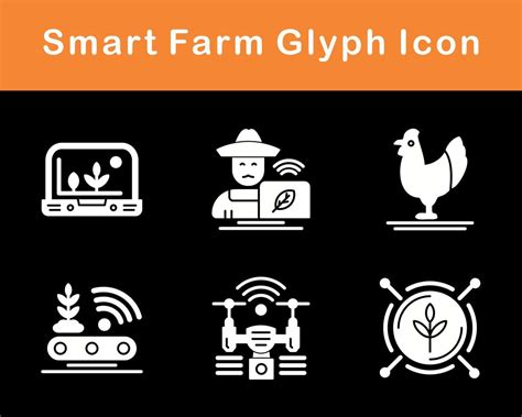 Smart Farm Vector Icon Set 20262168 Vector Art At Vecteezy