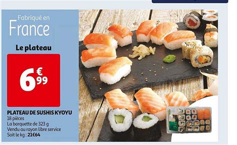 Promo Plateau De Sushis Kyoyo Chez Auchan Icatalogue Fr