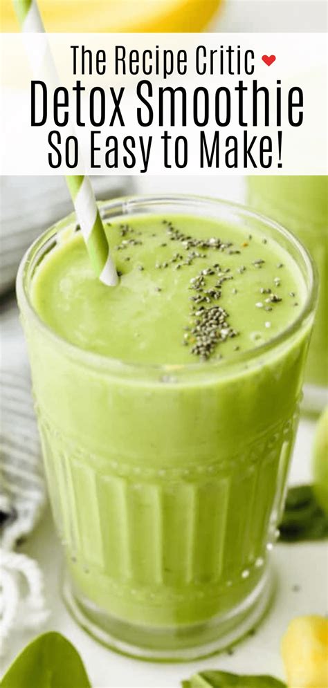 Green Detox Smoothie Recipe The Recipe Critic