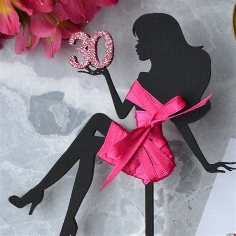 Sitting Girl Silhouette Cake Topper Woman Toper Girl Etsy Tortas De