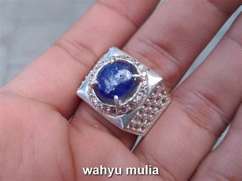 Batu Cincin Permata Blue Safir Asli (kode:733) – Wahyu Mulia