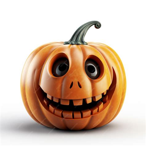 Premium AI Image | Halloween Pumpkin isolated on white background ...