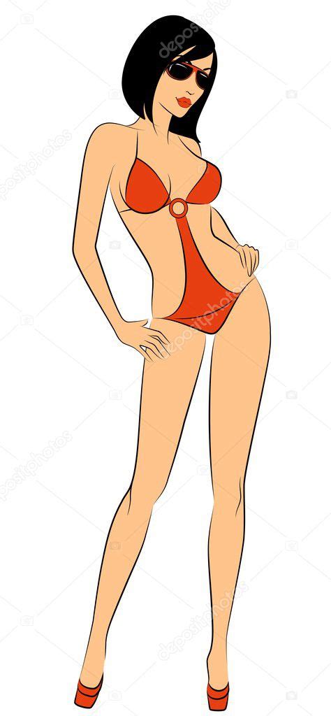 Silhouette Of Beautiful Sexy Women Stock Vector Image By ©forewer 7195354