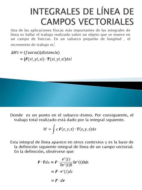 Integrales De Línea De Campos Vectoriales Pdf