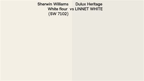 Sherwin Williams White Flour SW 7102 Vs Dulux Heritage LINNET WHITE