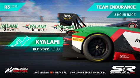 ENDURANCE SWAP 8 Hours of Kyalami by SIMRACE PL Część 1 YouTube