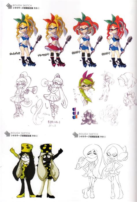 Splatoon Ikasu Artbook Splatoon Splatoon Comics Book Art