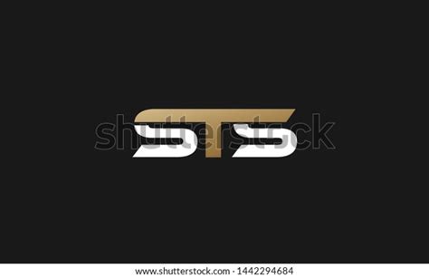 Beautiful Modern Sts Letters Logo Design Stock Vector (Royalty Free) 1442294684