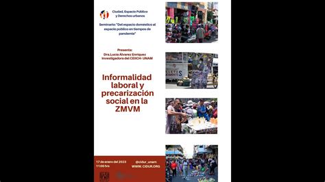 Informalidad laboral y precarización social en la ZMVM Lucia