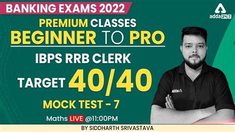 Beginner To Pro Banking Exam Ibps Rrb Clerk Target Quant