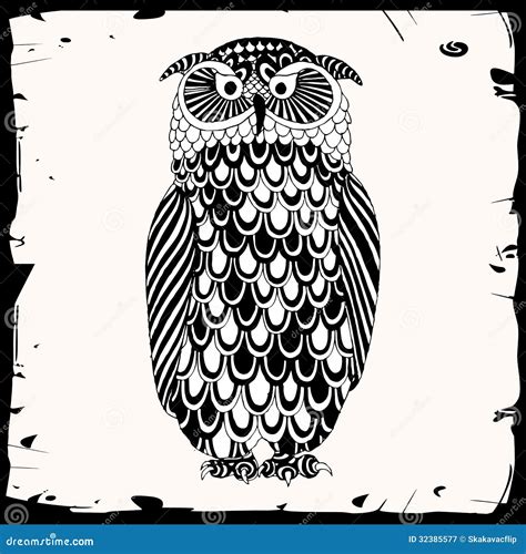 Owl Illustration Stock Vector Illustration Of Abstract