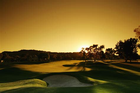 Beautiful Golf Courses Sunset