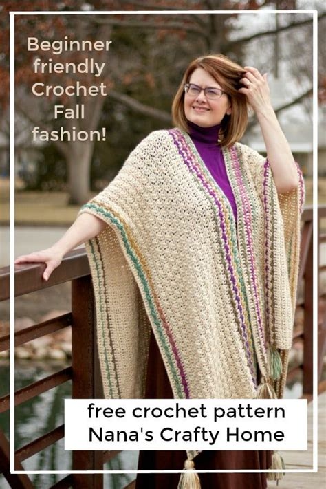 Many Wonders Ruana Wrap Free Crochet Pattern Artofit