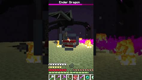 Epic Ender Dragon Fight Minecraft Short YouTube