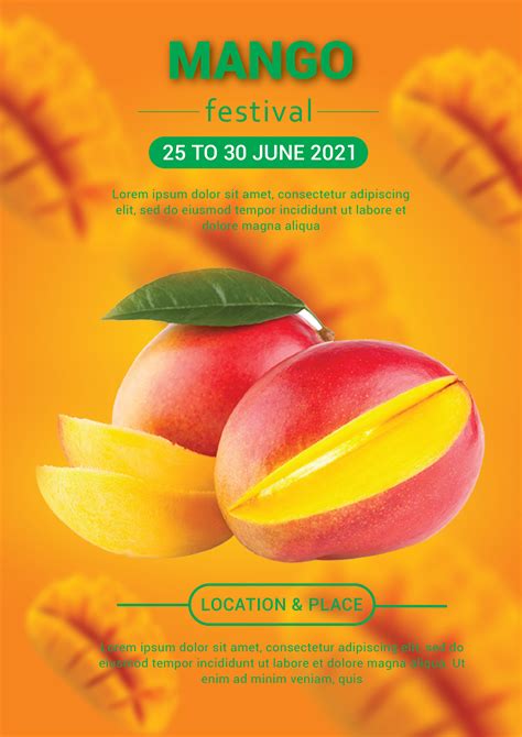 Mango Product Flyer Design On Behance